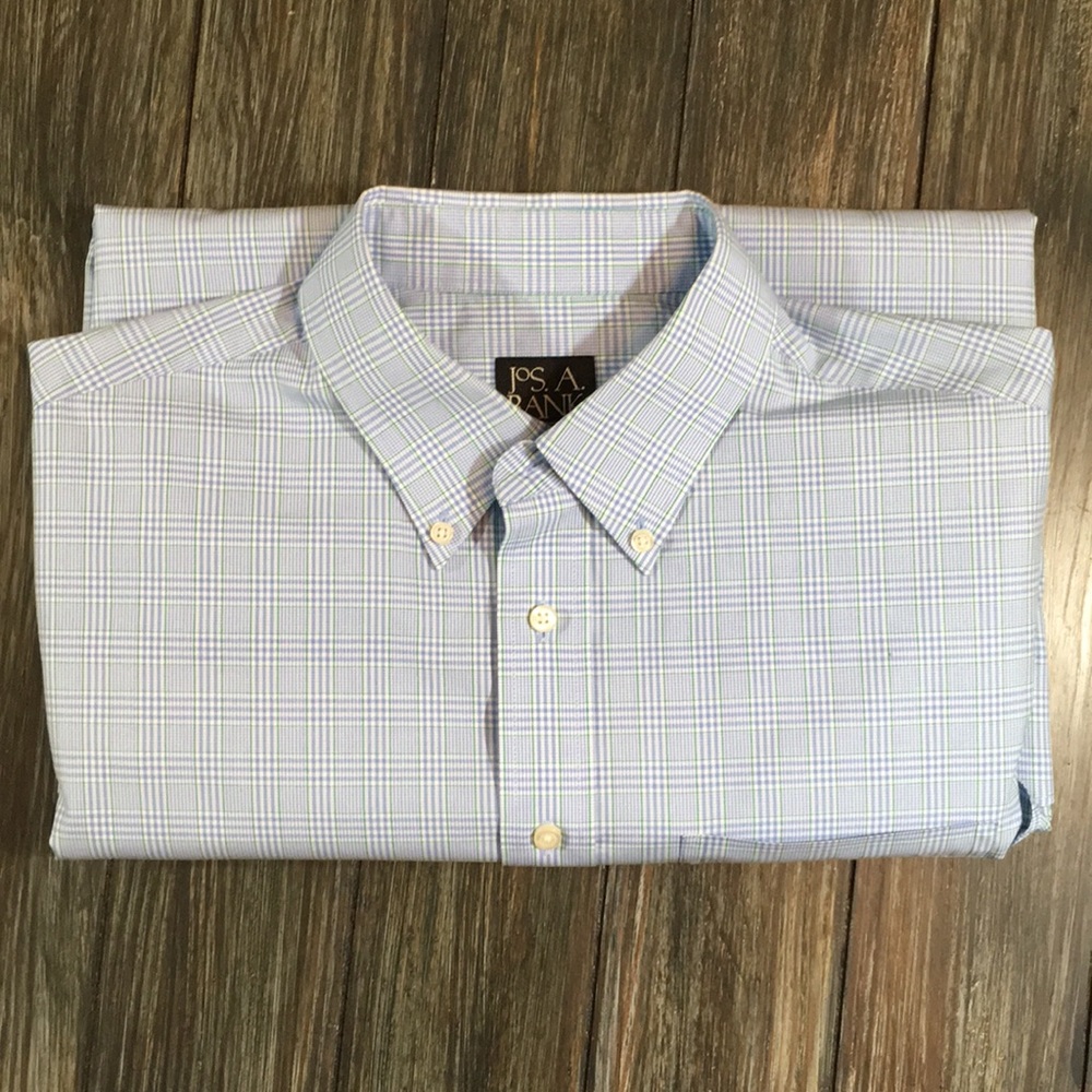 Jos. A. Bank Travelers Collection Plaid Button Up
